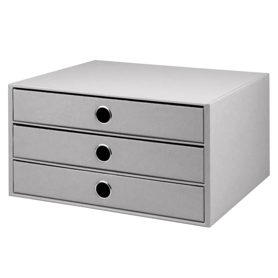 r-ssler-s-o-h-o-schubladenbox-a4-querformat-3-f-cher-stone-grau image 1