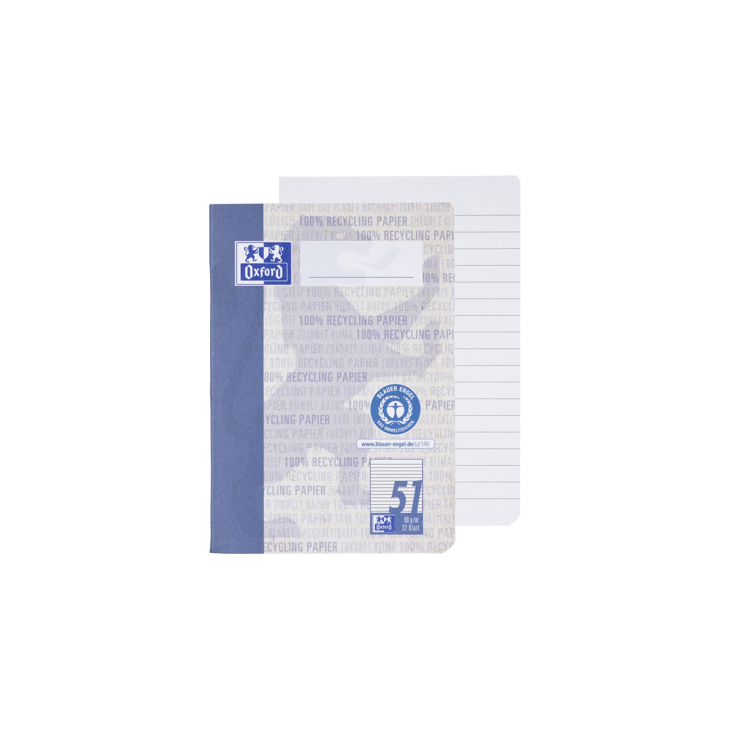oxford-recycling-oktavheft-a6-liniert-32-blatt-blauer-engel-10-st-ck image 2