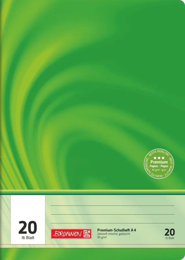 brunnen-104472002-premium-schulheft-a4-16-blatt-blanko image 1