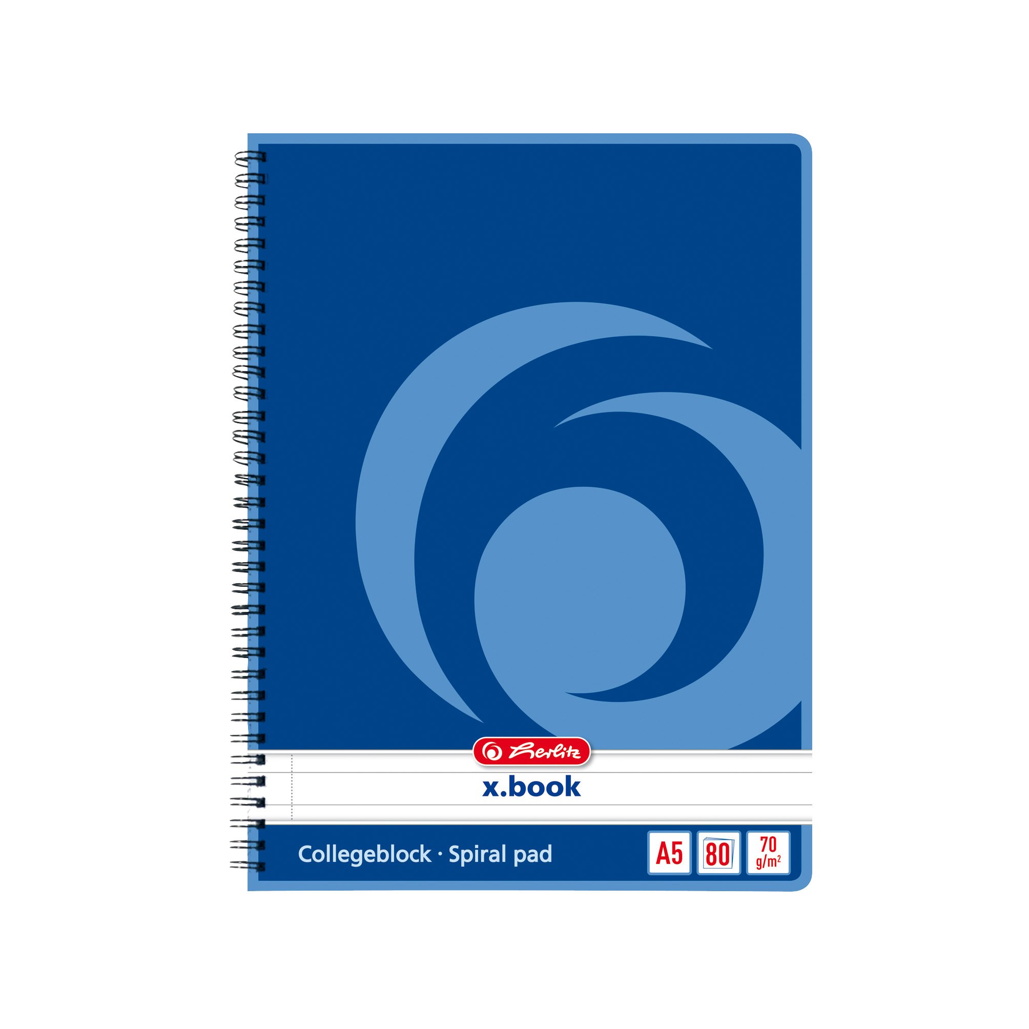 herlitz-notizblock-x-book-a5-kariert-80-blatt-4er-pack-mit-spirale image 4