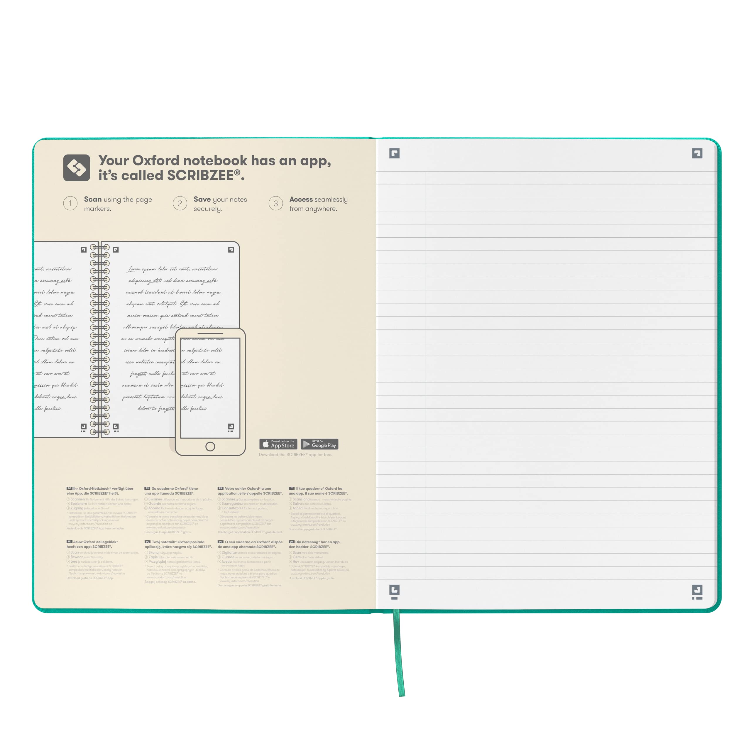 oxford-signature-notizbuch-b5-liniert-hardcover-kunstleder-160-seiten-10-farben- image 4