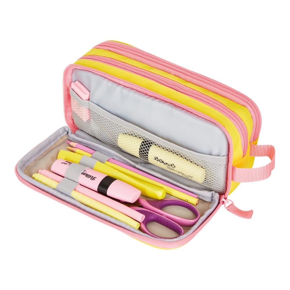 herlitz-doppelfaulenzer-neon-gelb-rosa-23-5-x-11-x-7-5-cm image 2