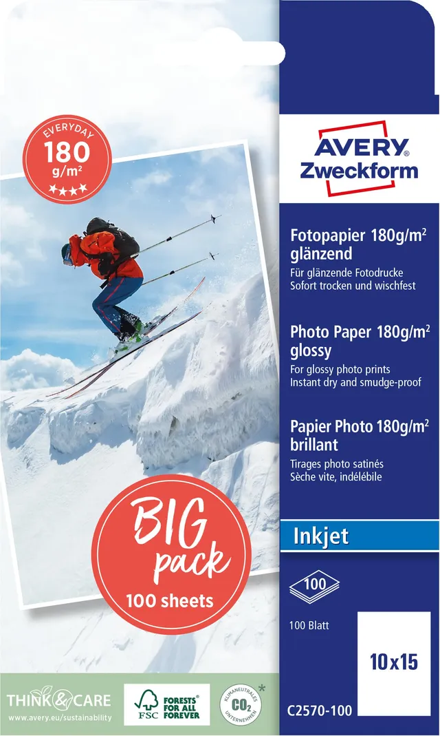 avery-zweckform-c2570-100-fotopapier-10x15-gl-nzend-180g-100-blatt image 1