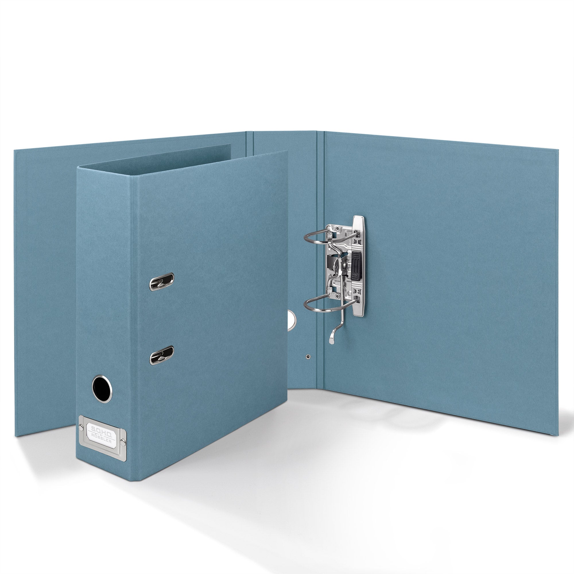r-ssler-s-o-h-o-ordner-breit-a4-8-cm-mit-metall-r-ckenschild-denim-blau image 3