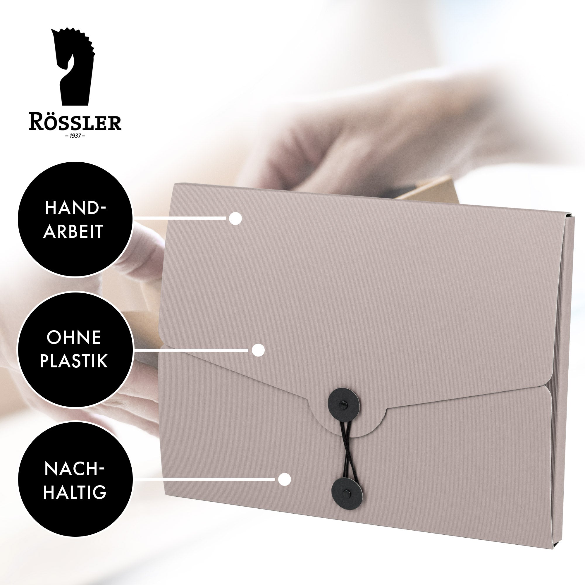 r-ssler-s-o-h-o-sammelmappe-a4-jurismappe-mit-gummizug-taupe image 6
