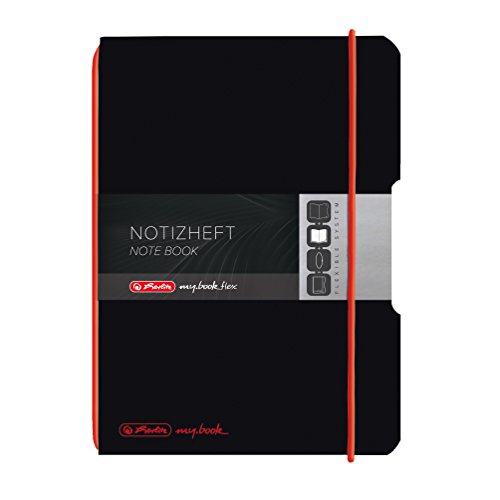 herlitz-notizheft-my-book-flex-a6-kariert-schwarzes-cover image 6