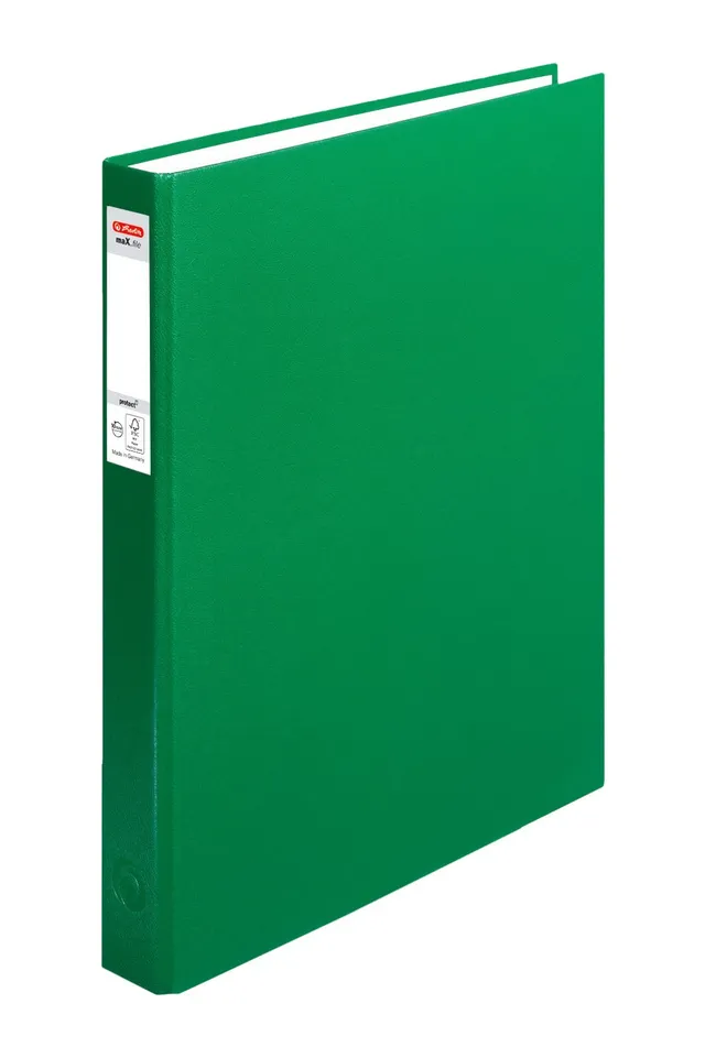 herlitz-ringbuch-max-file-protect-a4-25-mm-2-ring-kombi-mechanik-gr-n image 1