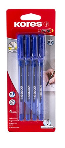 kores-k2-kugelschreiber-dreieckig-1-0-mm-blau-4-st-ck image 2