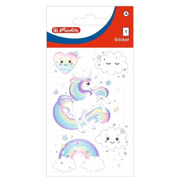 herlitz-50034222-sticker-f-r-kids-einhorn-10-x-1-bogen-transparent image 1