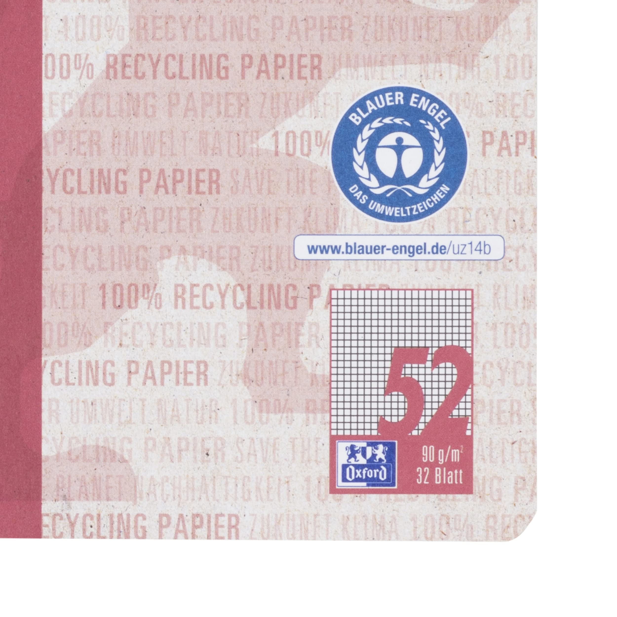 oxford-recycling-oktavheft-a6-kariert-lineatur-52-32-blatt-10er-pack image 7
