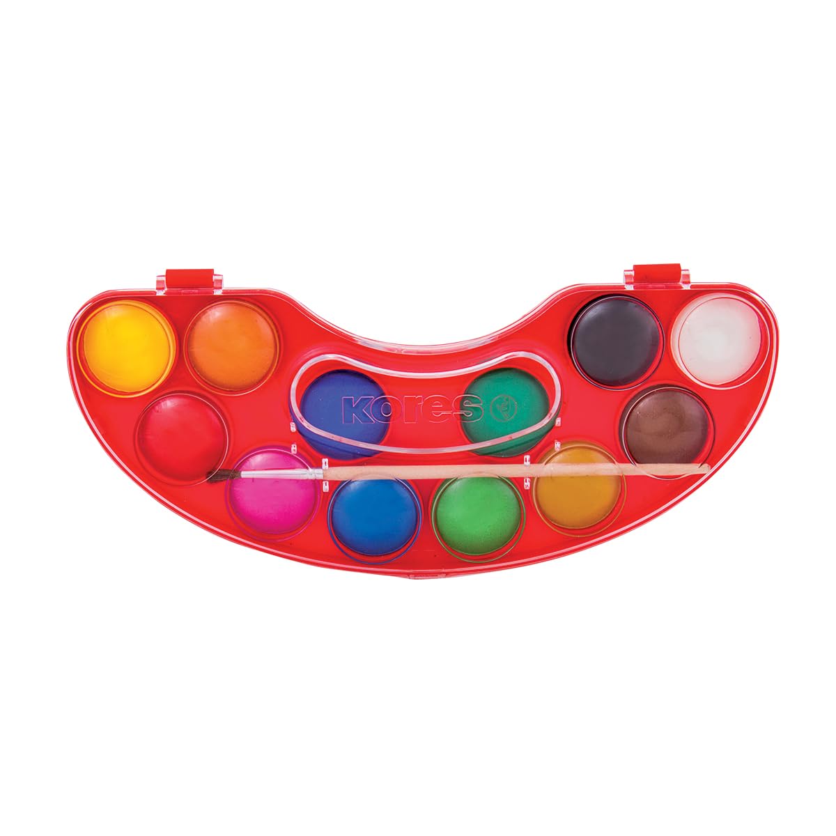 kores-akuarellos-wassermalfarbenset-12-farben-mit-palette-und-pinsel image 2