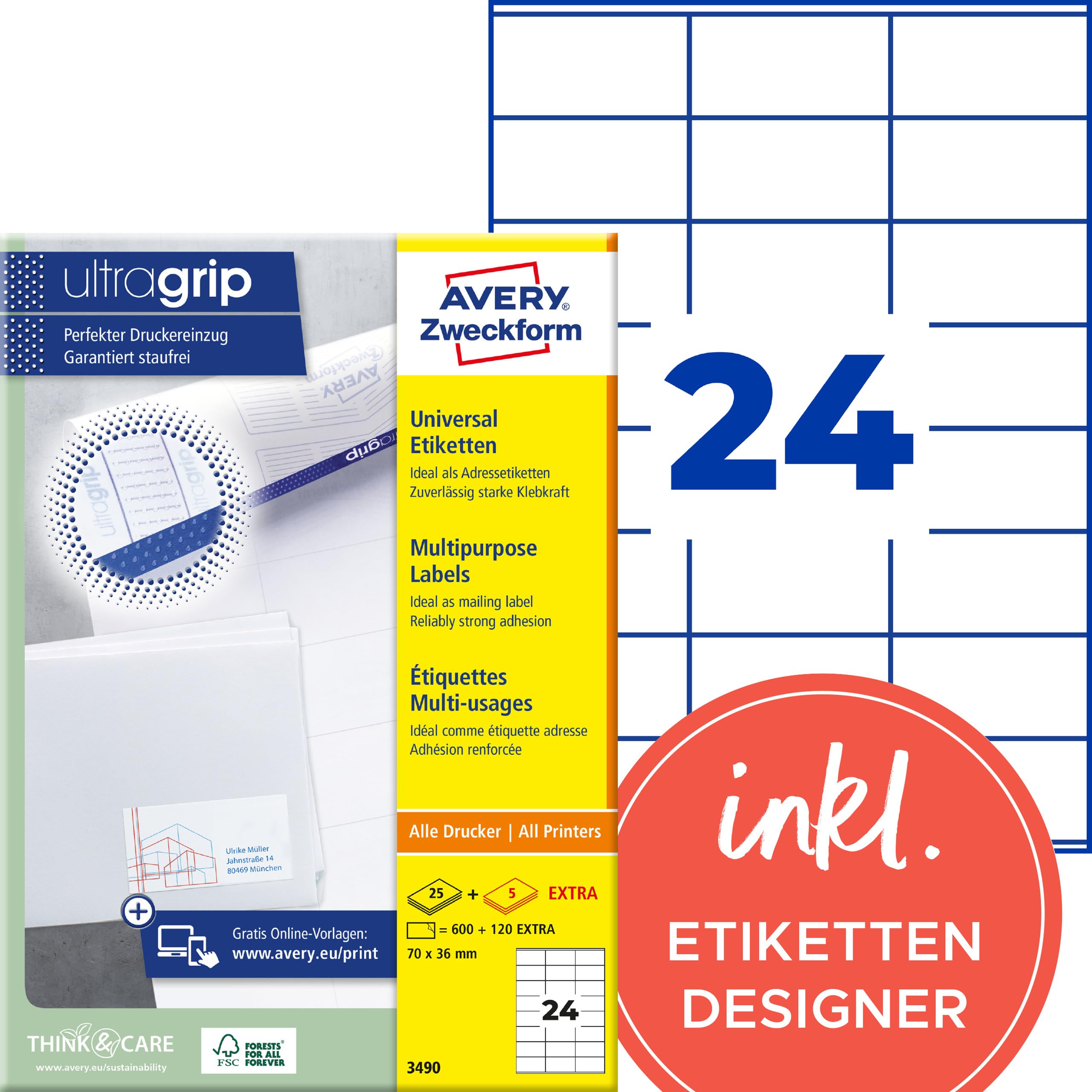 avery-zweckform-3490-adressetiketten-70x36-mm-wei-720-st-ck-bedruckbar image 1