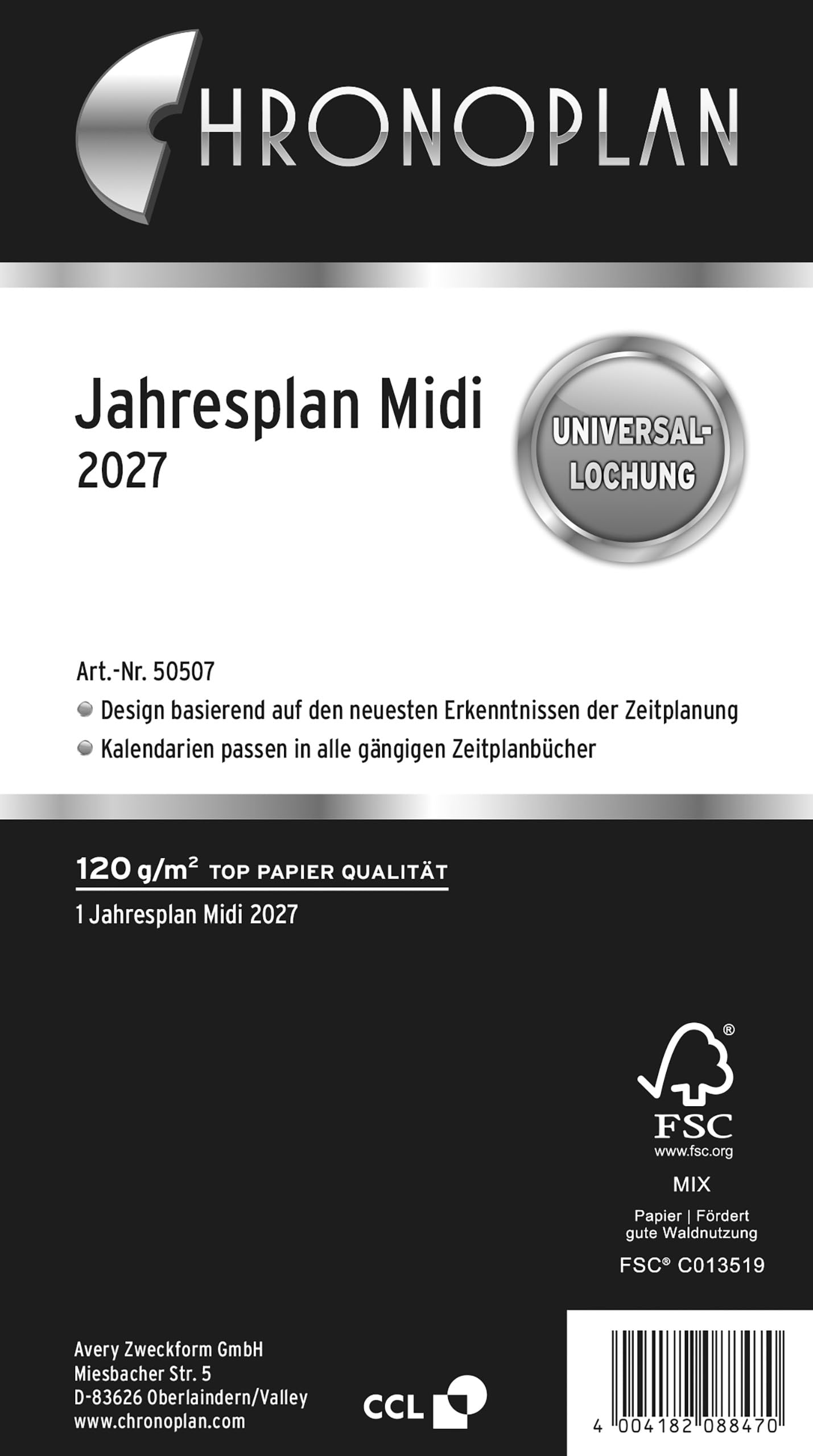 chronoplan-50257-kalendereinlage-2027-wochenplan-midi-96x172-mm-1-woche-auf-2-se image 8