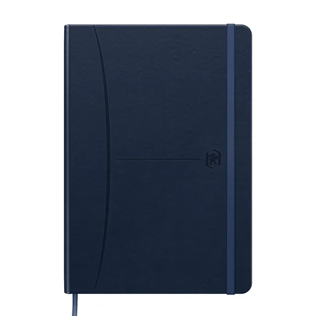 oxford-notizbuch-signature-a5-kariert-160-seiten-hardcover-kunstleder-blau-1-st- image 1