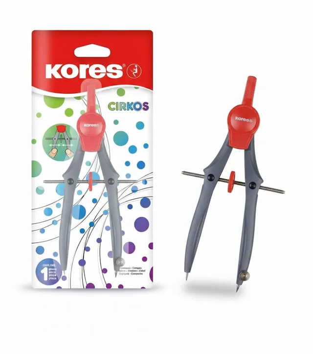 kores-cirkos-geometrie-zirkel-mit-verstellrad-einzelpackung image 1