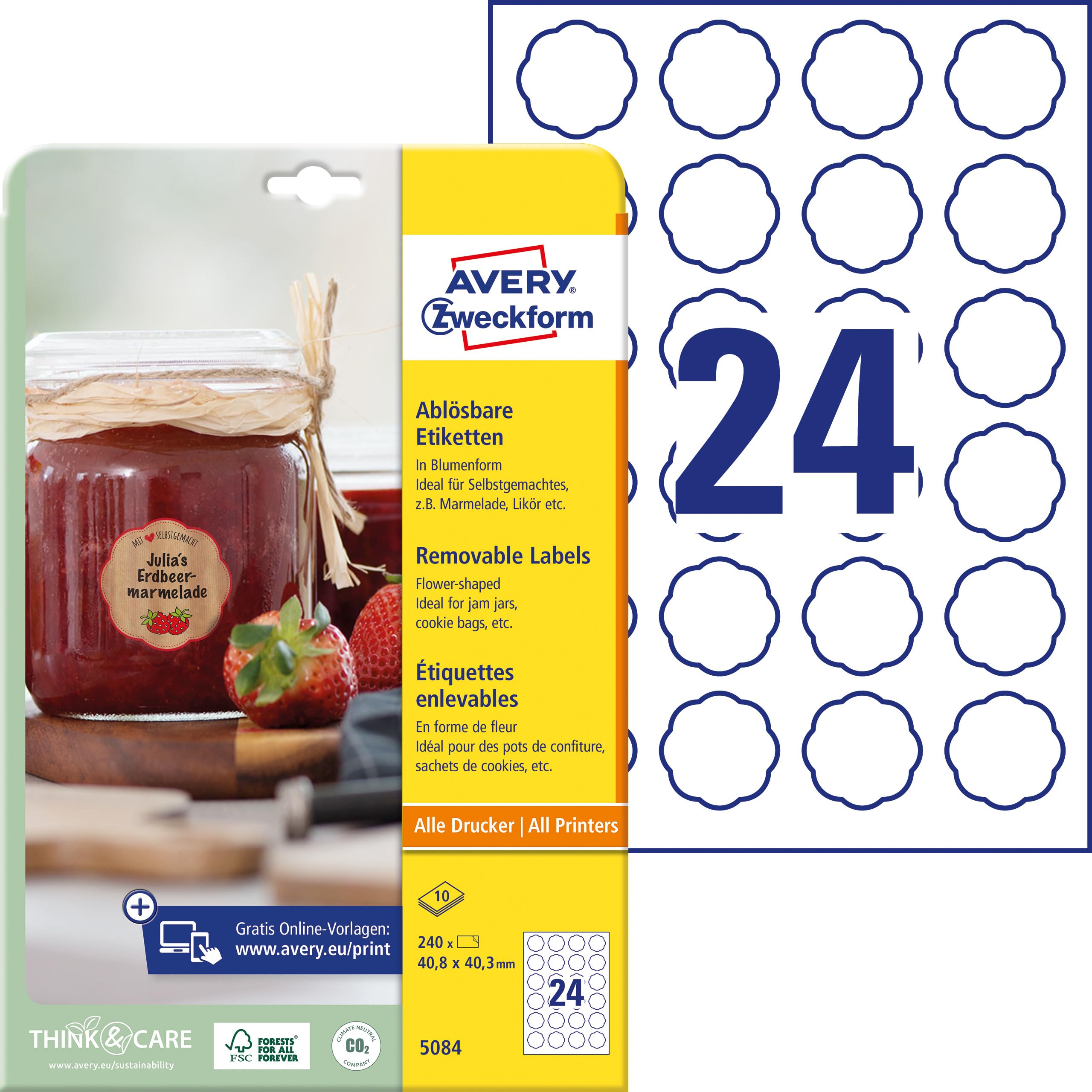 avery-zweckform-5084-marmeladenetiketten-blumenform-40-8x40-3mm-240-st-ck image 1