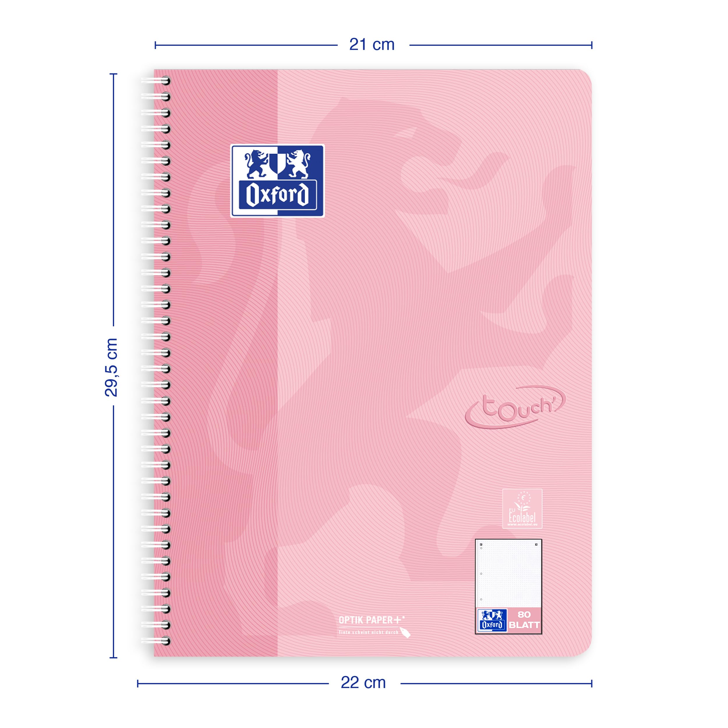 oxford-touch-collegeblock-a4-punktkariert-dotted-160-seiten-5-pastellfarben-10-s image 4