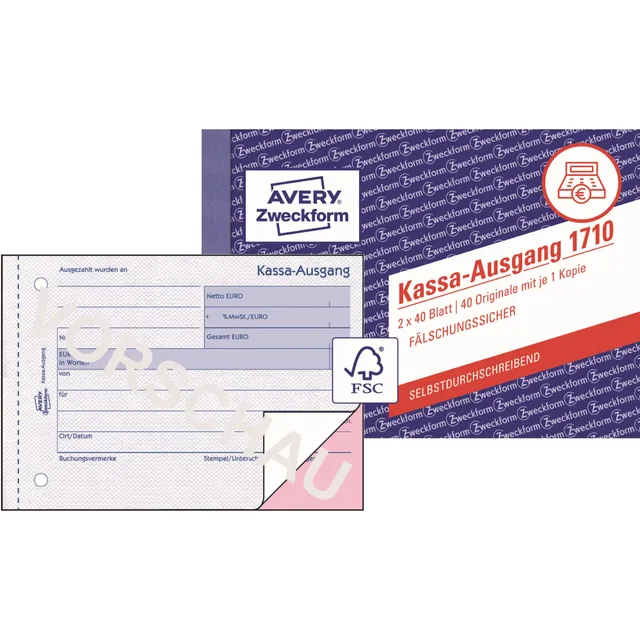 avery-zweckform-1710-kassa-ausgang-a6-quer-2x40-blatt-wei-rosa-f-r-sterreich image 1