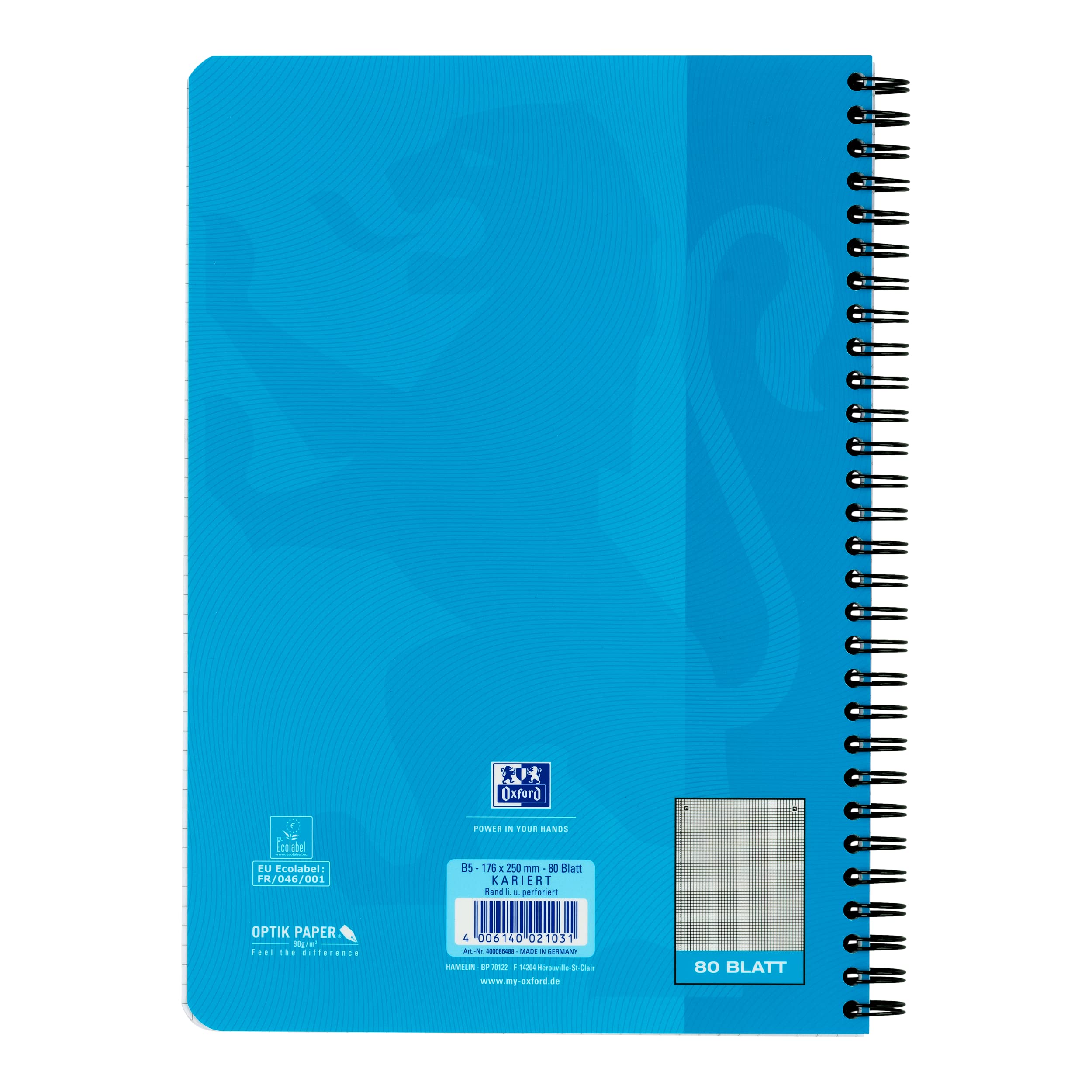 oxford-touch-collegeblock-b5-liniert-mit-rand-80-blatt-aqua-5er-pack image 7