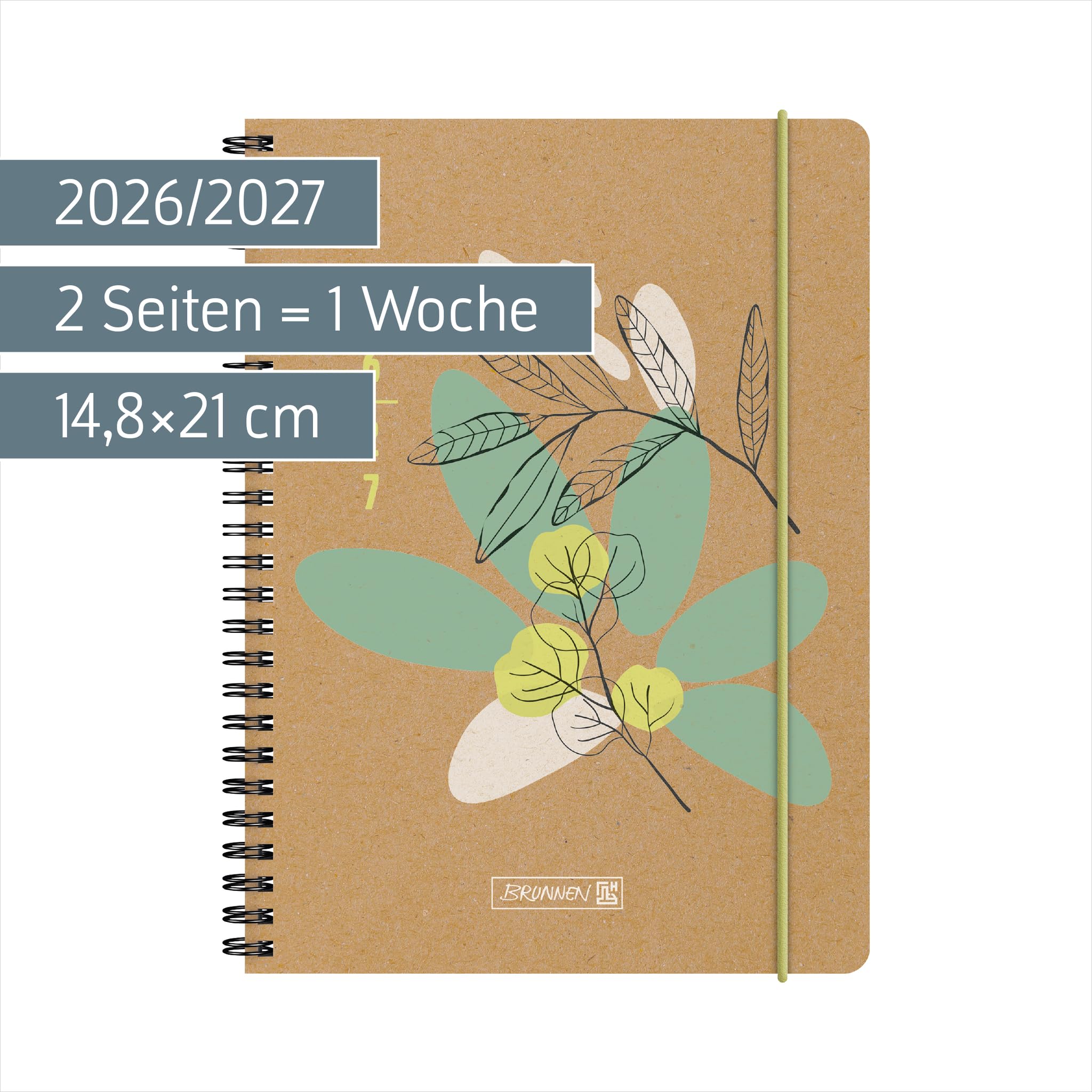 brunnen-sch-lerkalender-2026-2027-sprout-a5-papier-2-seiten-1-woche image 2