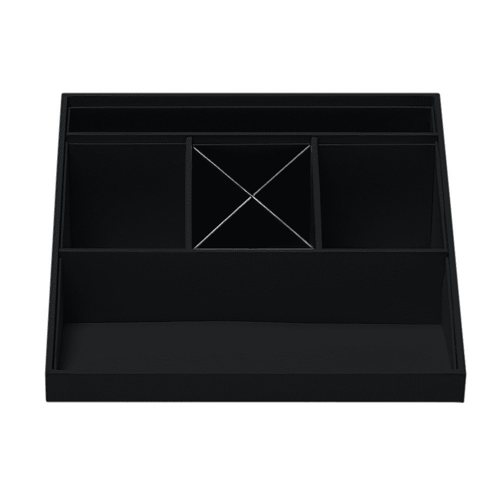 r-ssler-s-o-h-o-schreibtisch-organizer-mit-5-f-chern-schwarz image 2