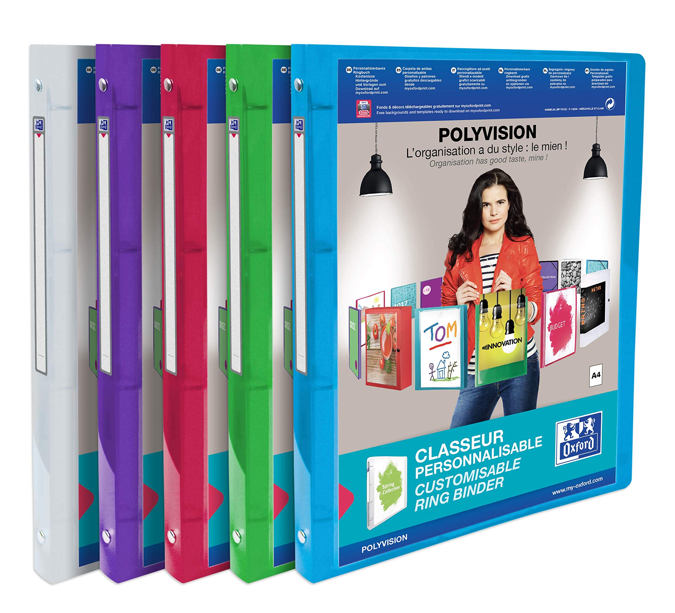 oxford-polyvision-ringbuch-a4-4-ringe-2-cm-r-cken-transparent image 2