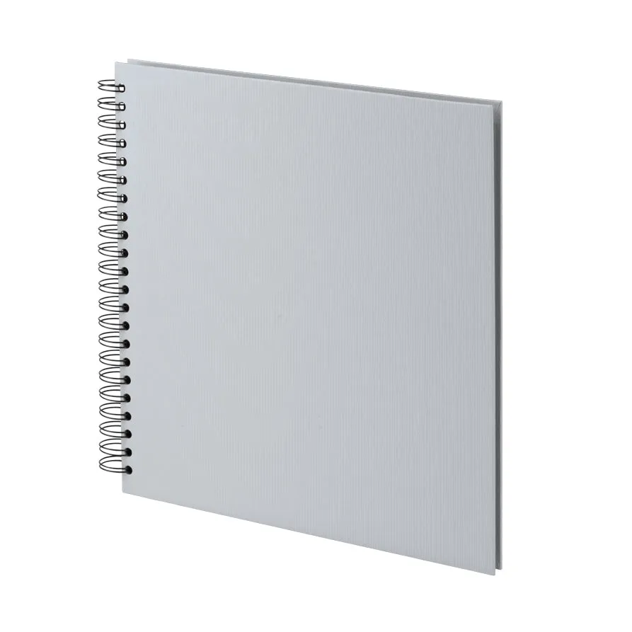 r-ssler-s-o-h-o-spiral-fotoalbum-blanko-31-x-30-cm-60-schwarze-seiten-stone-grau image 1