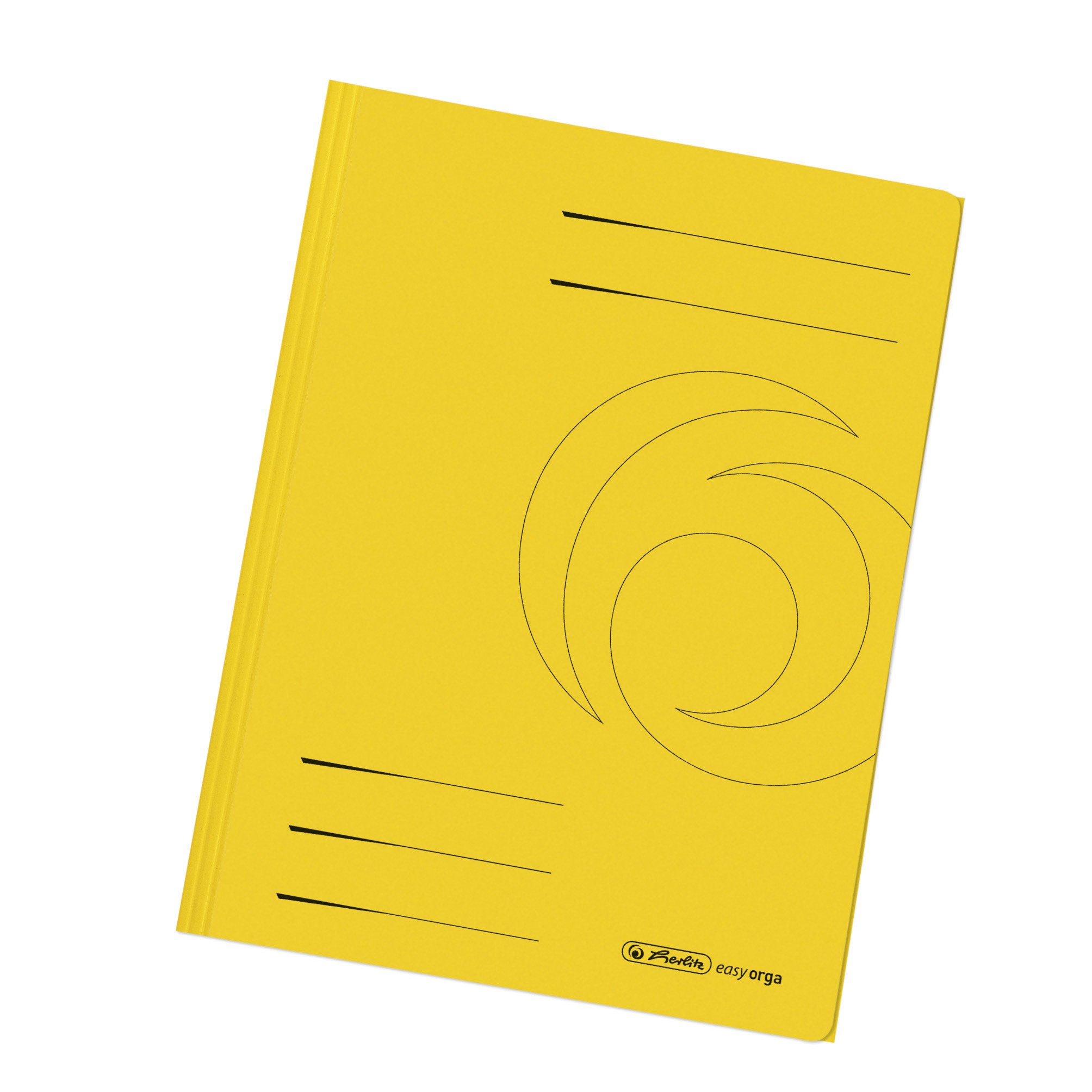 herlitz-greenline-einschlagmappe-a4-recycling-intensiv-gelb-10er-pack image 1