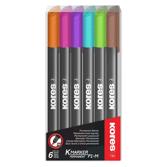 kores-k-marker-p1-permanentmarker-d-nn-6-sortierte-farben image 1