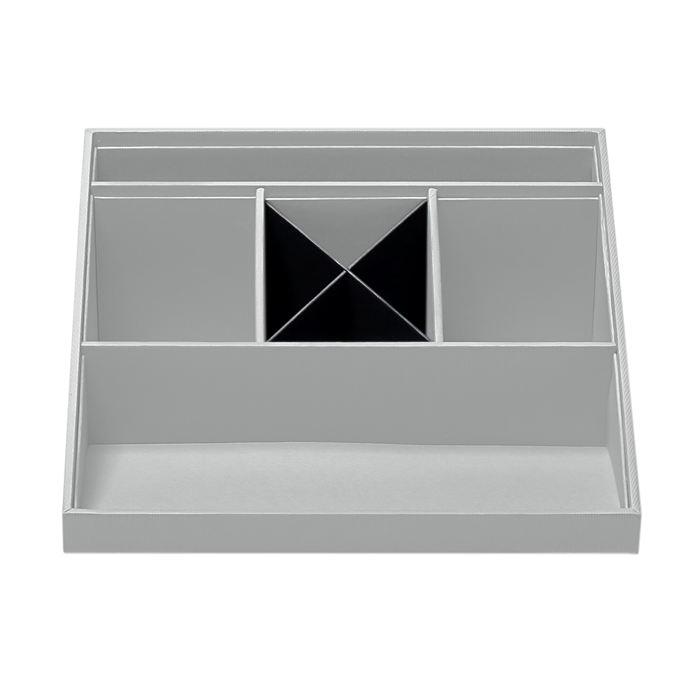 r-ssler-s-o-h-o-schreibtisch-organizer-mit-5-f-chern-stone image 2