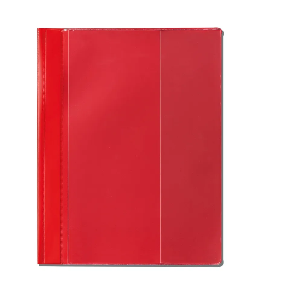 herlitz-schnellhefter-a4-combi-rot-pvc-5er-pack-mit-sichttasche image 1