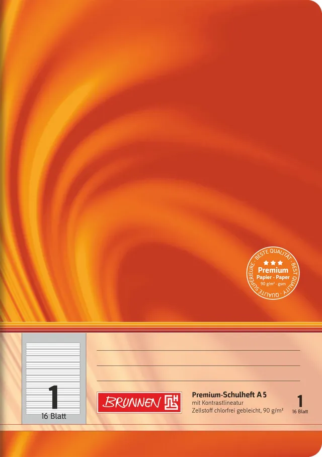 brunnen-104570102-premium-schulheft-din-a5-lineatur-1-liniert image 1