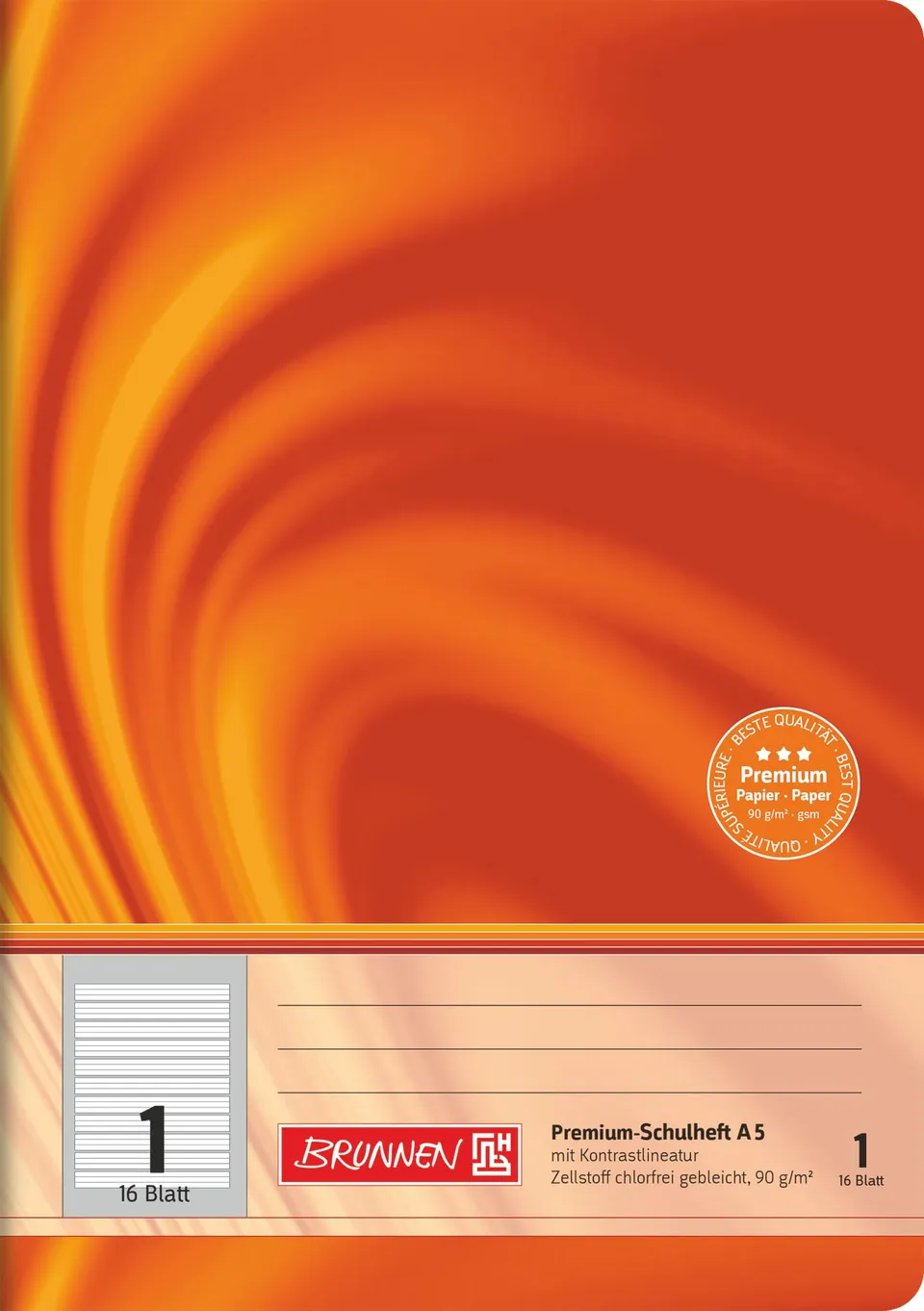 brunnen-104570102-premium-schulheft-din-a5-lineatur-1-liniert image 1