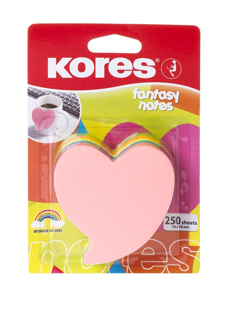 kores-fantasy-haftnotizen-herzform-70x70-mm-250-blatt-5-farben image 2