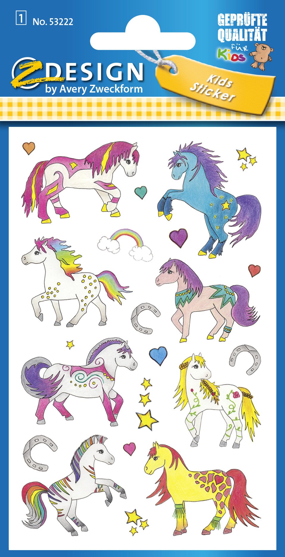 avery-zweckform-z-design-papier-sticker-pferde-22-aufkleber image 2