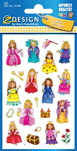 avery-zweckform-53198-z-design-kinder-sticker-prinzessin-63-aufkleber image 6