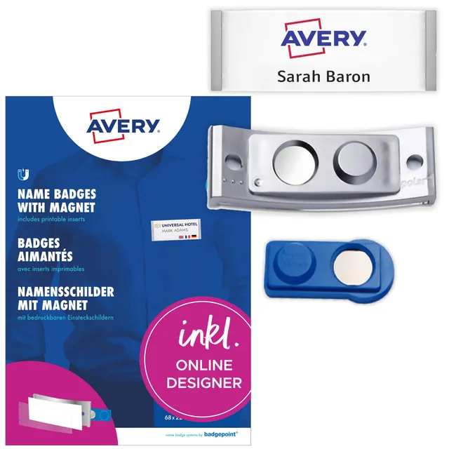 avery-zweckform-polar30-namensschilder-5-st-ck-70x30-mm-mit-magnet-edelstahl-mat image 1