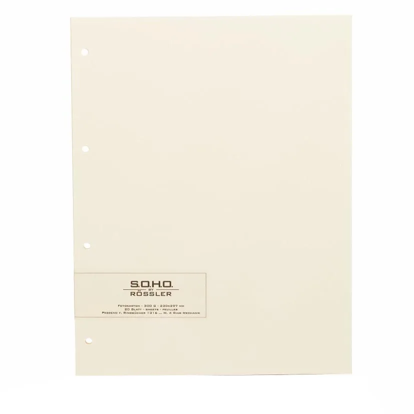r-ssler-fotoringbuch-nachf-llseiten-a4-blanko-creme-20-seiten image 1
