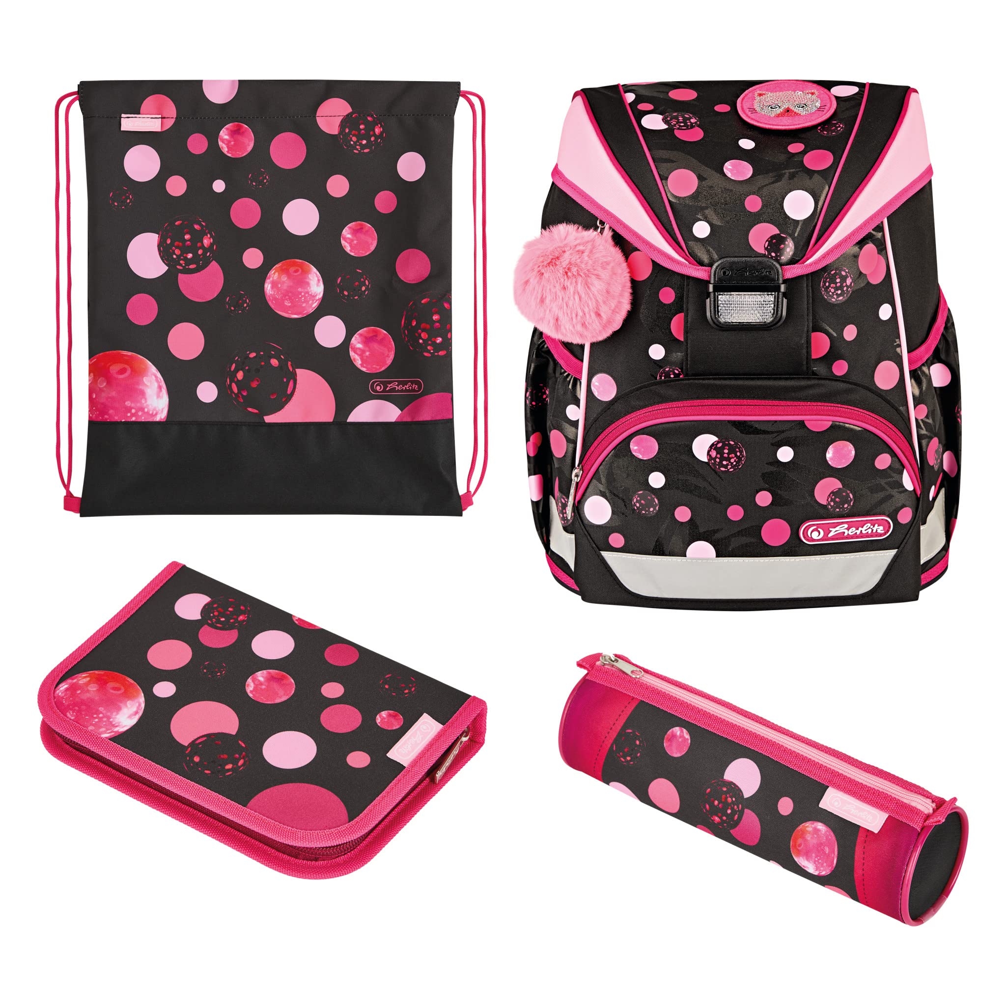 herlitz-schulranzen-ultralight-plus-cats-dots-15-l-komplett-set-mit-etui-faulenz image 1