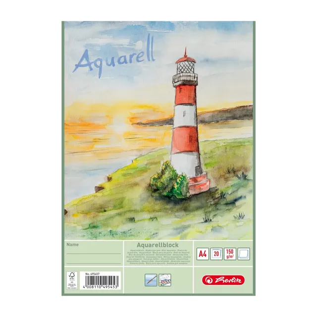 herlitz-aquarellpapier-a4-150-g-qm-20-blatt-3er-pack-bl-cke image 1