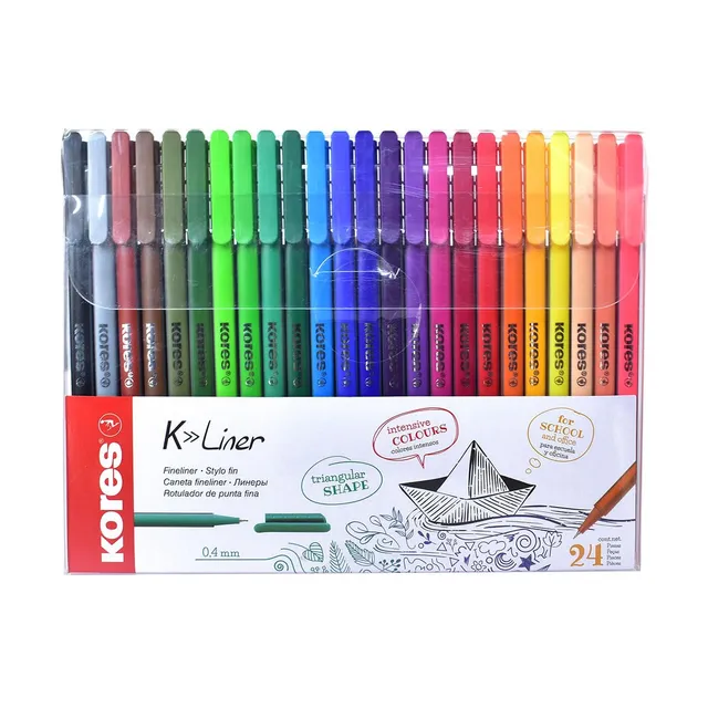 kores-k-liner-fineliner-0-4-mm-24-farben image 1