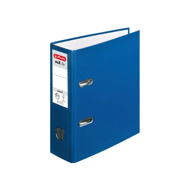 herlitz-ordner-max-file-protect-a5-hoch-8-cm-pp-folienbezug-blau-10-st-ck image 1