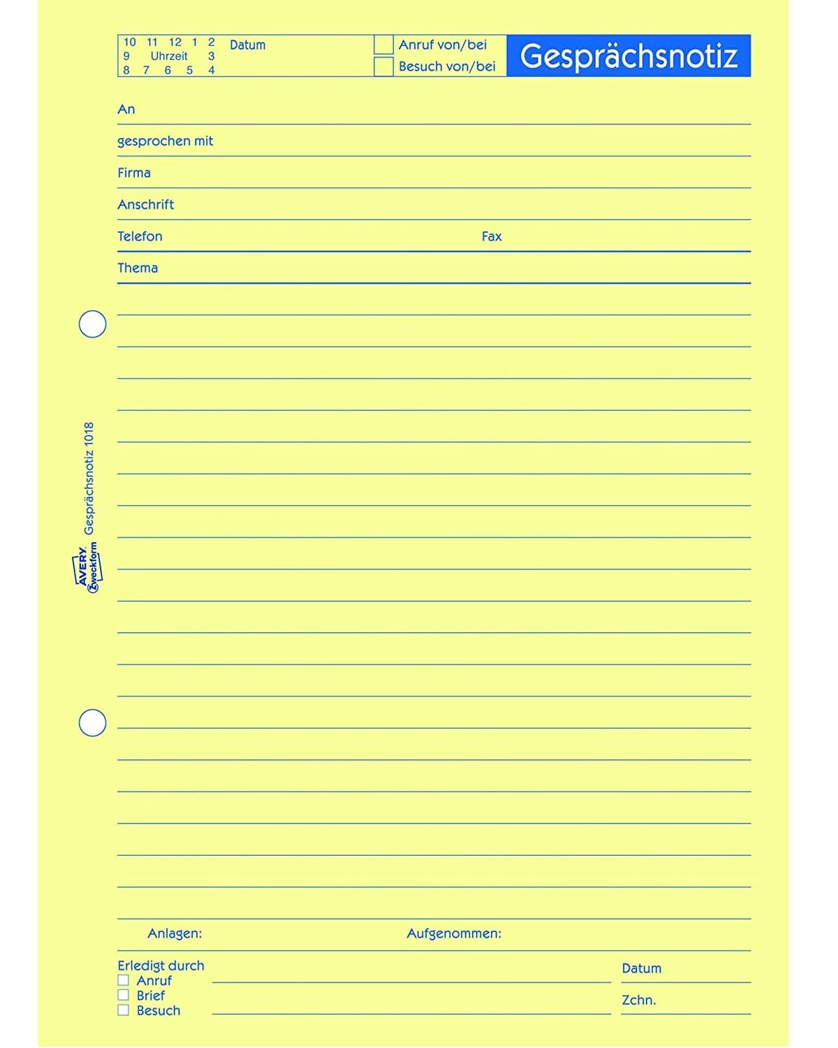 avery-zweckform-1018-gespr-chsnotiz-a5-abrei-block-gelb-50-blatt-gelocht image 2