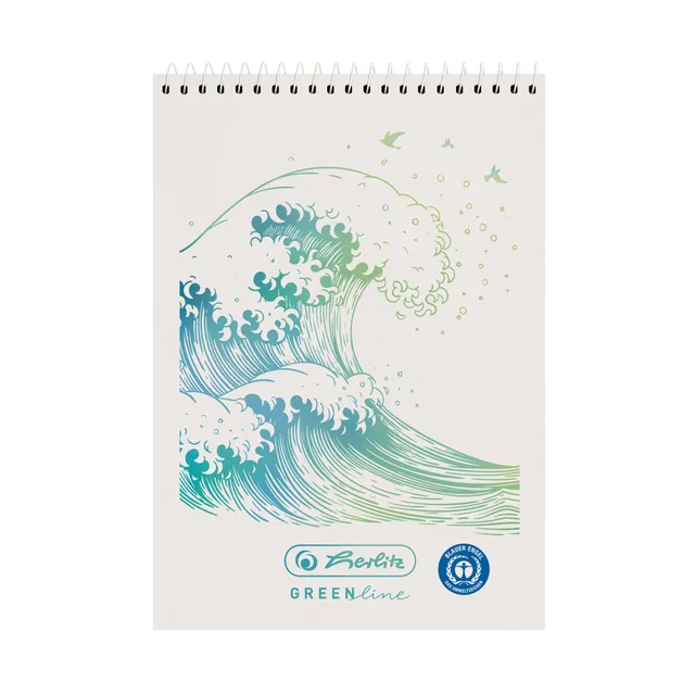 herlitz-greenline-spiral-notizblock-a7-kariert-greenline-welle-5-st-ck image 1