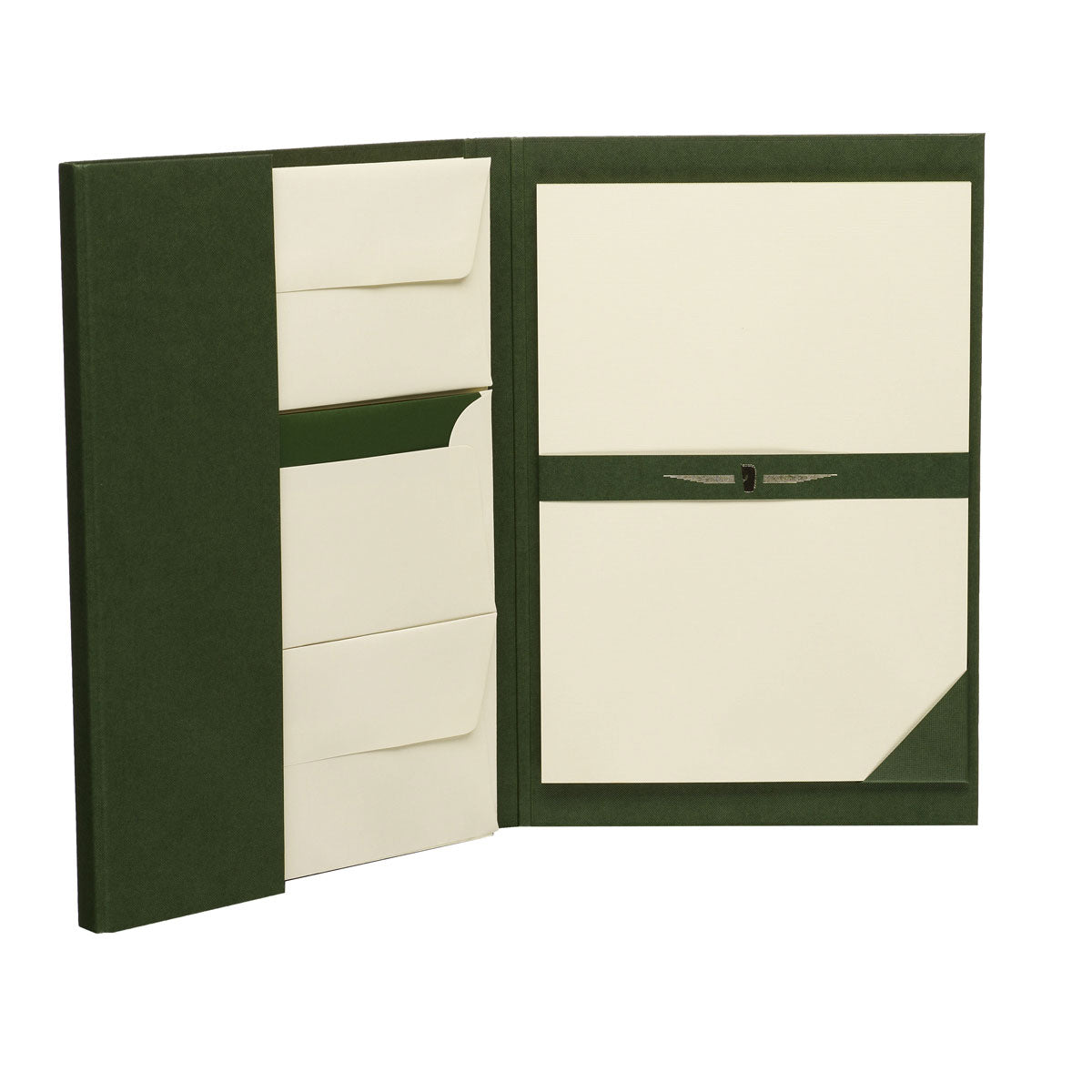 r-ssler-briefpapier-mappe-a4-25-blatt-gerippt-25-umschl-ge-gr-n image 1