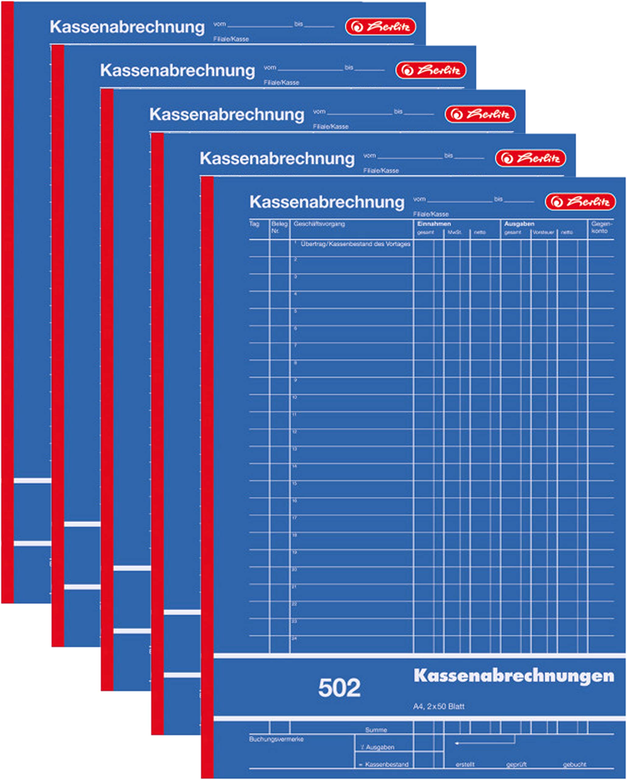 herlitz-kassenabrechnungsbuch-502-a4-2x50-blatt image 7
