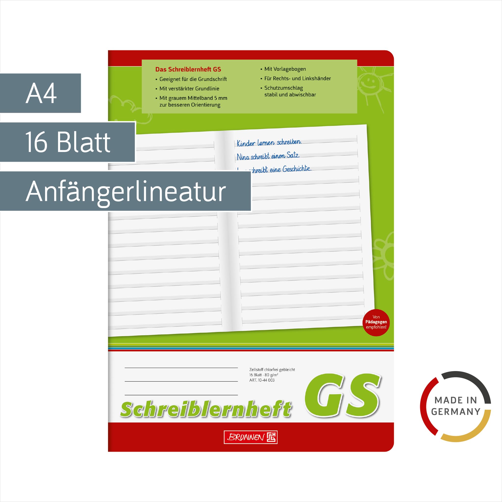 brunnen-schreiblernheft-gs-a4-16-blatt-grundschrift image 2