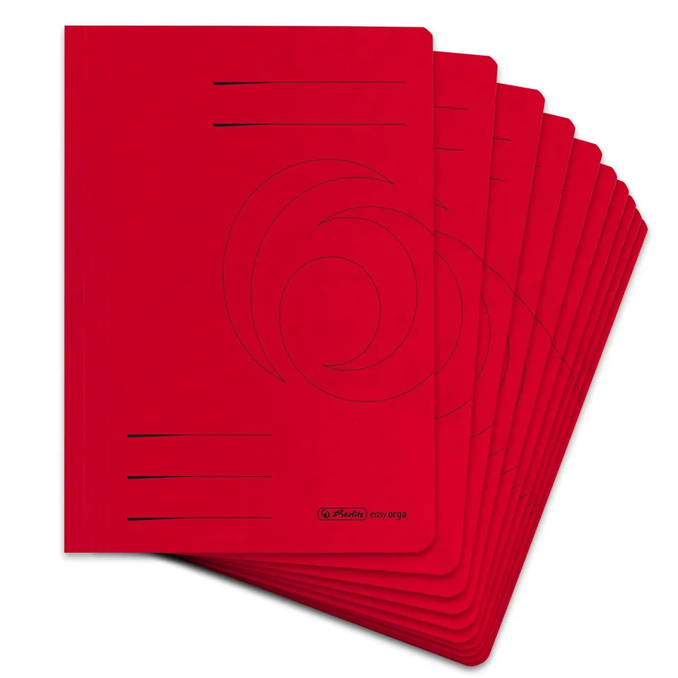 herlitz-schnellhefter-quality-a4-rot-10-st-ck-starker-karton image 1