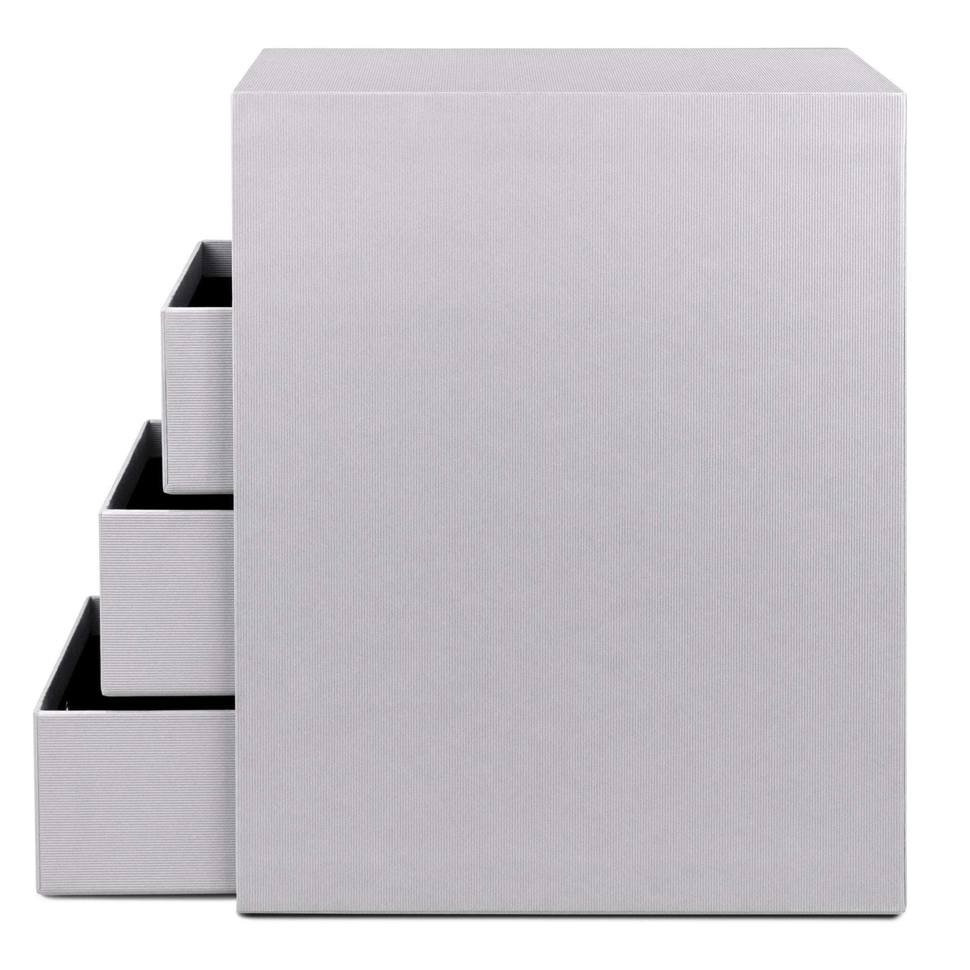 r-ssler-s-o-h-o-schubladenbox-a5-din-lang-4-f-cher-stone-grau image 3