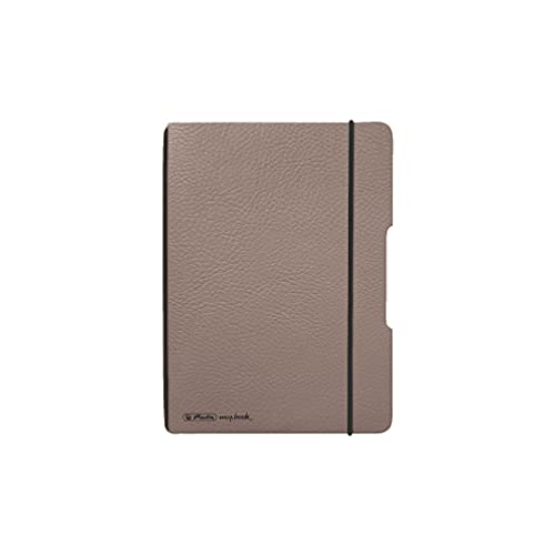 herlitz-notizheft-flex-a6-40-blatt-punktiert-lederoptik-taupe-1-st-ck image 7